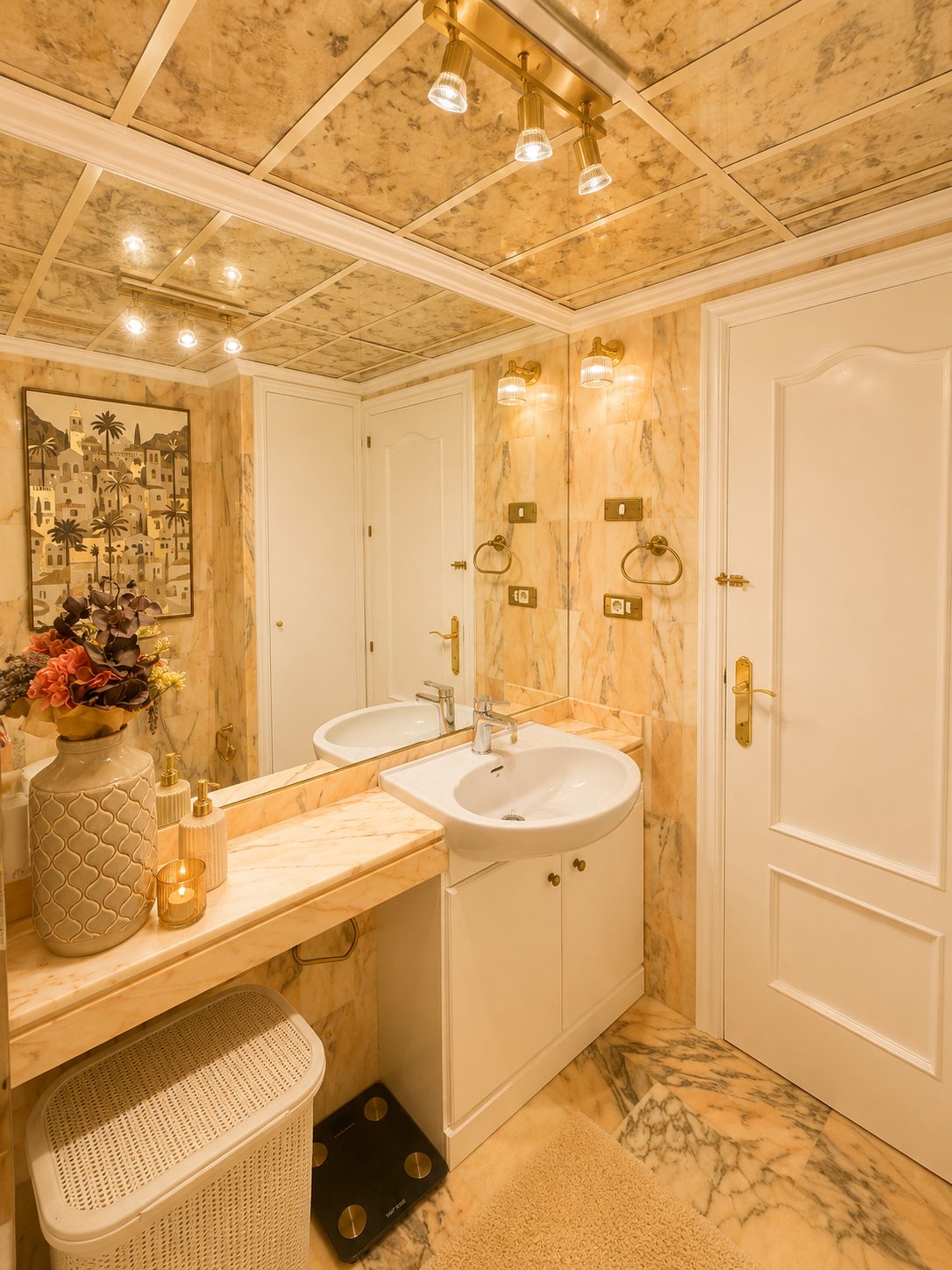 Marble bathroom