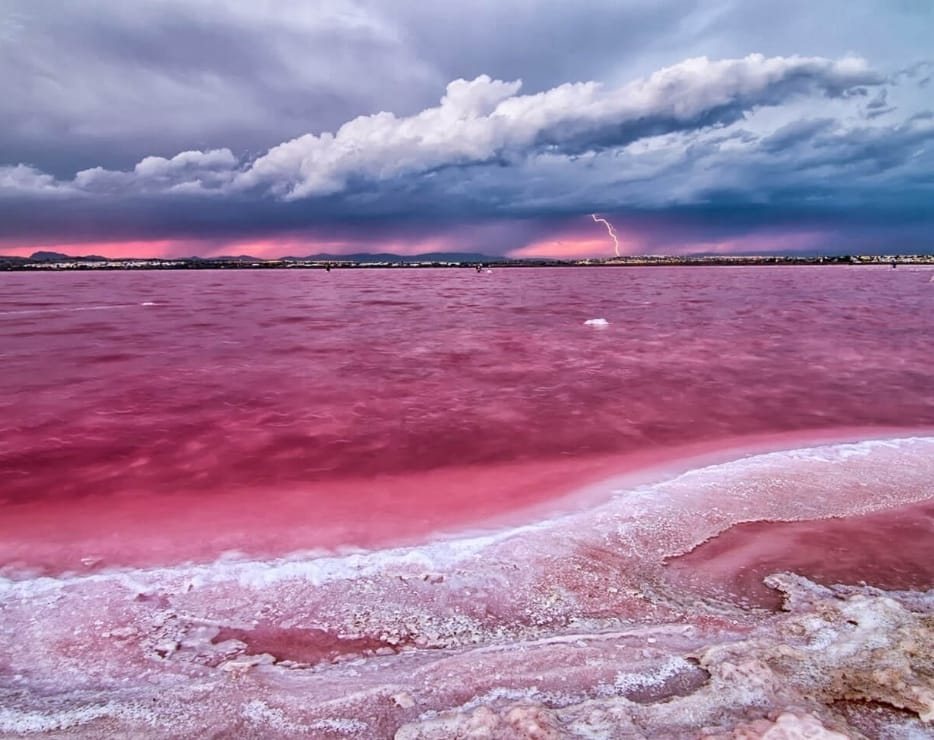 Torrevieja and the pink lake